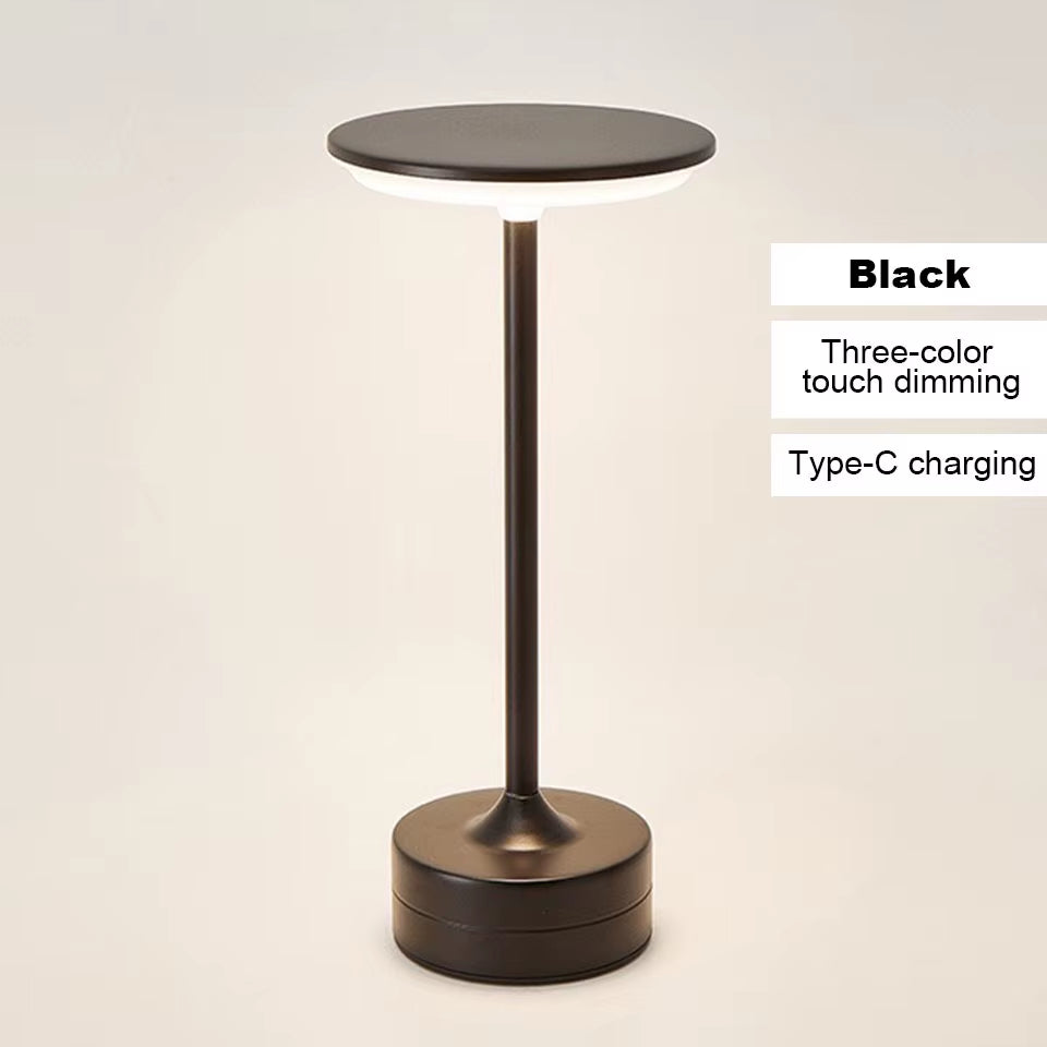 LED Table Lamp Touch Sensor Night Light USB Rechargeable Portable Bedroom Night Light Wireless Reading Lamp Restaurant Hotel Bar