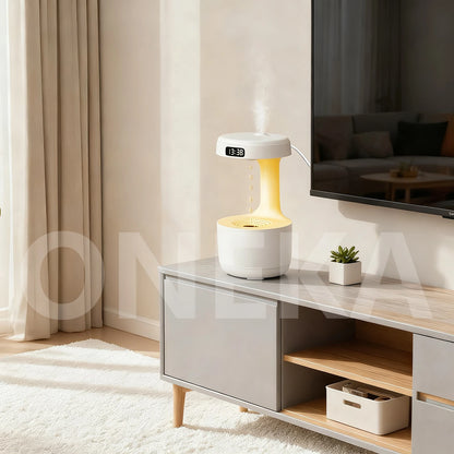 Fontaine Suspendue — Humidificateur Anti-Gravité & Veilleuse