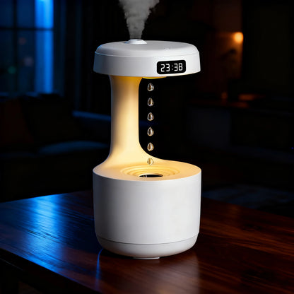 Fontaine Suspendue — Humidificateur Anti-Gravité & Veilleuse