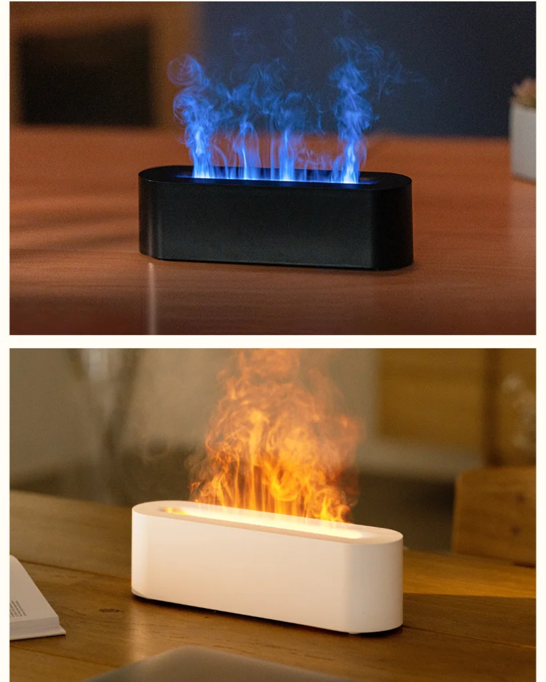 Flamme Douce — Diffuseur Humidificateur LED 7 Couleurs